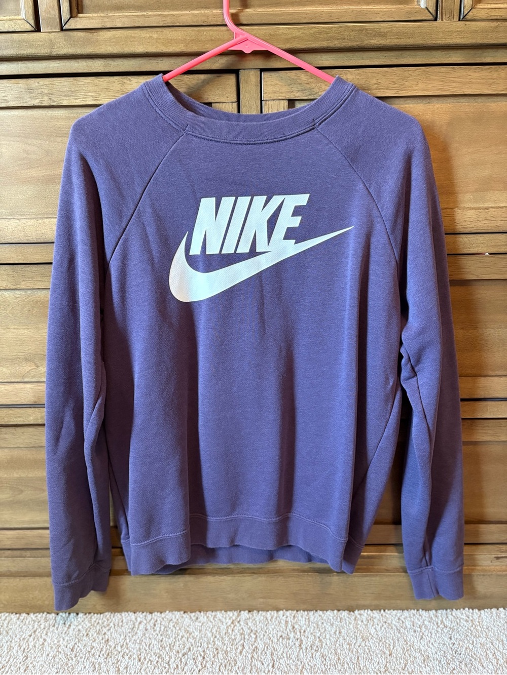 Nike Women’s Purple Crewneck with White Logo